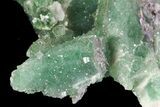 Green Fluorite & Druzy Quartz - Colorado #33380-1